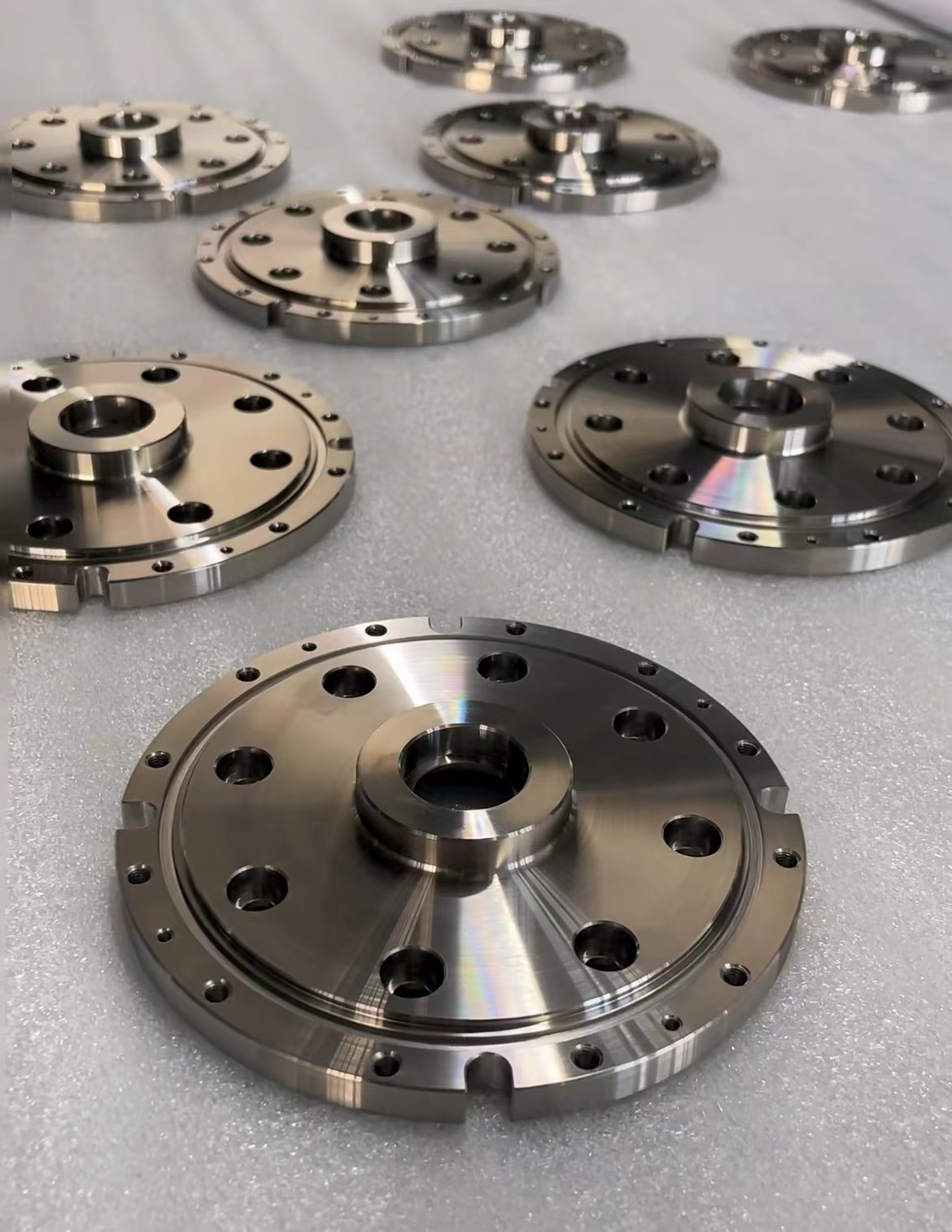 CNC machined stainless flange